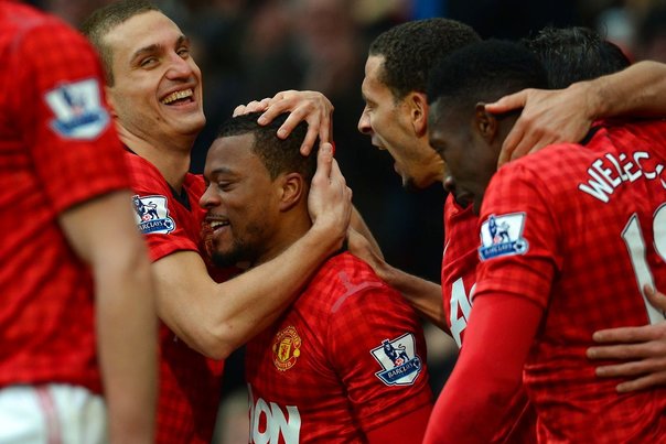Manchester United vandt 2-1 hjemme over ærkerivalerne Liverpool. Foto: ANDREW YATES