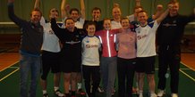 Natbadminton med lys i boldene - 1