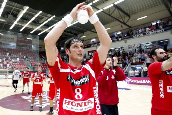 London GD Handball Club glæder sig til at møde danske KIF Kolding. Her er det Bo Spellerberg. Foto: Morten Stricker