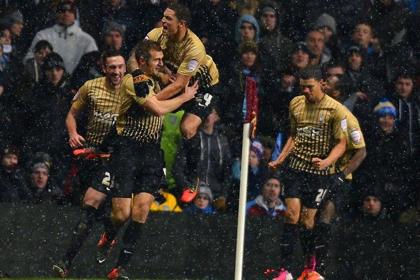 Bradford City er helt sensationelt i finalen i Capital One Cup efter samlet sejr mod Aston Villa. Foto: ANDREW YATES