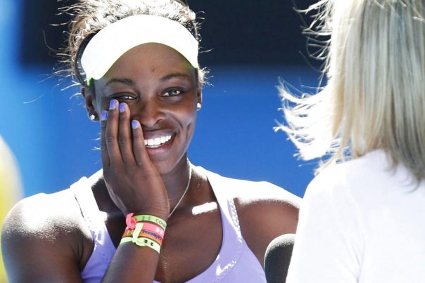 Sloane Stephens havde selv svært ved at tro på sin sejr over Serena Williams. Foto: DENNIS M. SABANGAN