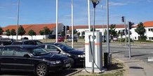 Strøm på elbilen ved føtex - 1