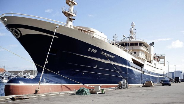 Fiskekutteren Gitte Henning, som ligger i Skagens havn