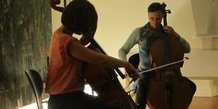 Cello-duo spiller hos Smag - 1