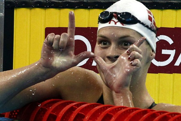 Lotte Friis var helt suveræn på 800 m fri i Berlin. Foto: DAVID GRAY