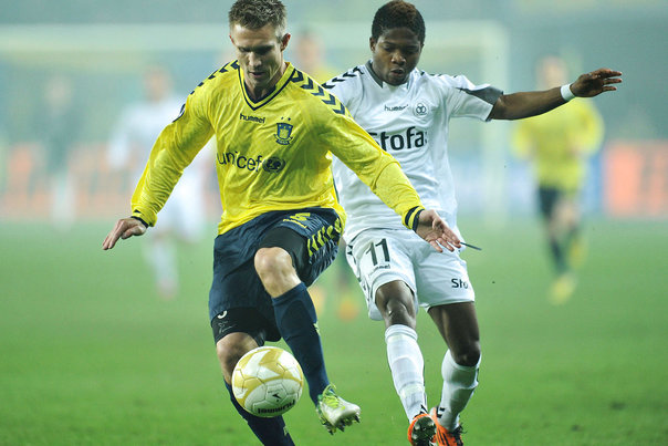 Brøndbys Martin Albrechtsen (tv). Foto: Torkil Adsersen