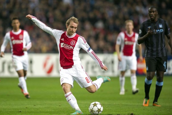 Christian Eriksen tøver med at forlænge med Ajax. Foto: ADRIAN DENNIS