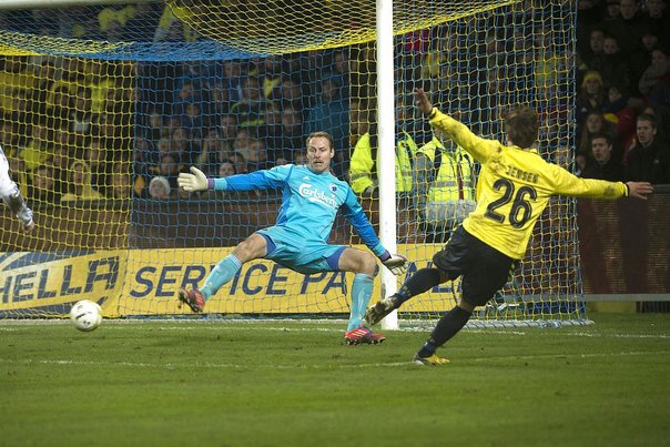 Mike Jensen scorede i sin afskedskamp. Foto: Keld Navntoft