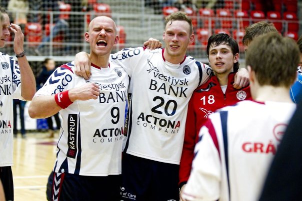 Herrehåndbold Team Tvis Holstebro - Viborg HK onsdag 21. november 2012 TTH 's Søren Tav og Klaus Thomsen(Foto: Johan Gadegaard/Scanpix 2012) Foto: Johan Gadegaard