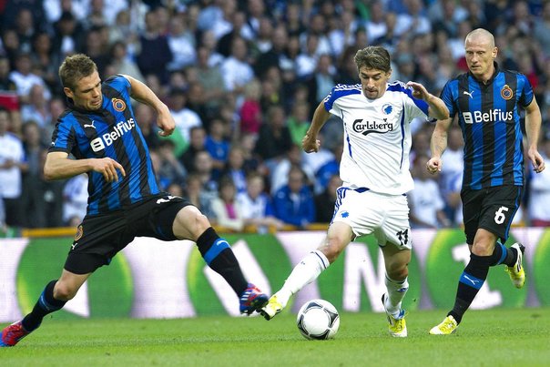 Jim Larsen og Niki Zimling er to af tre danskere i Club Brugge i øjeblikket. Foto: Jens Nørgaard Larsen