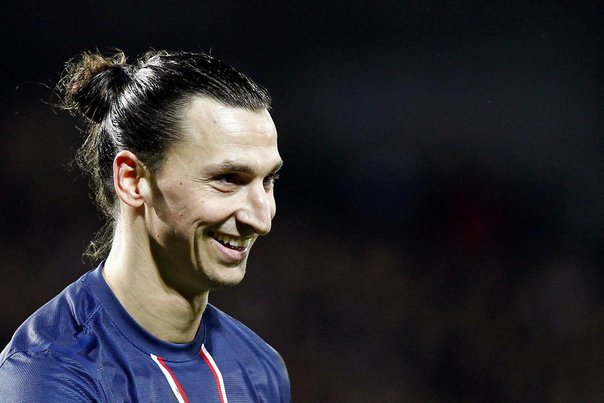 Zlatan Ibrahimovic med sit vanlige smørrede smil. Foto: STEPHANE MAHE