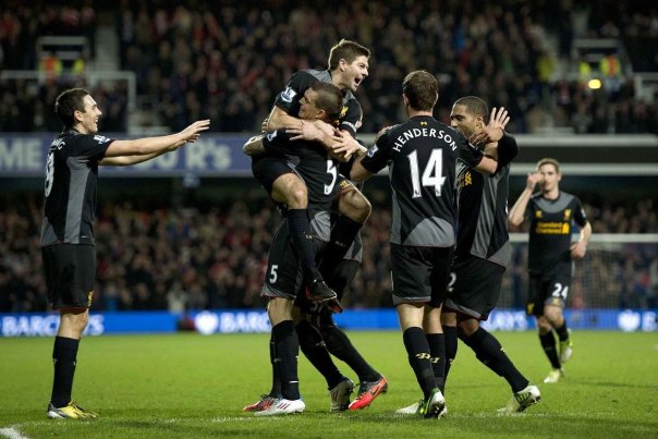 Daniel Agger scorede det sidste mål i Liverpools sejr over QPR. Foto: ADRIAN DENNIS