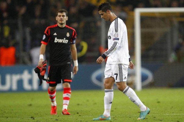 Cristiano Ronaldo var anfører hele kampen igennem, fordi Iker Casillas afviste at tage imod anførerbindet. Foto: LISI NIESNER